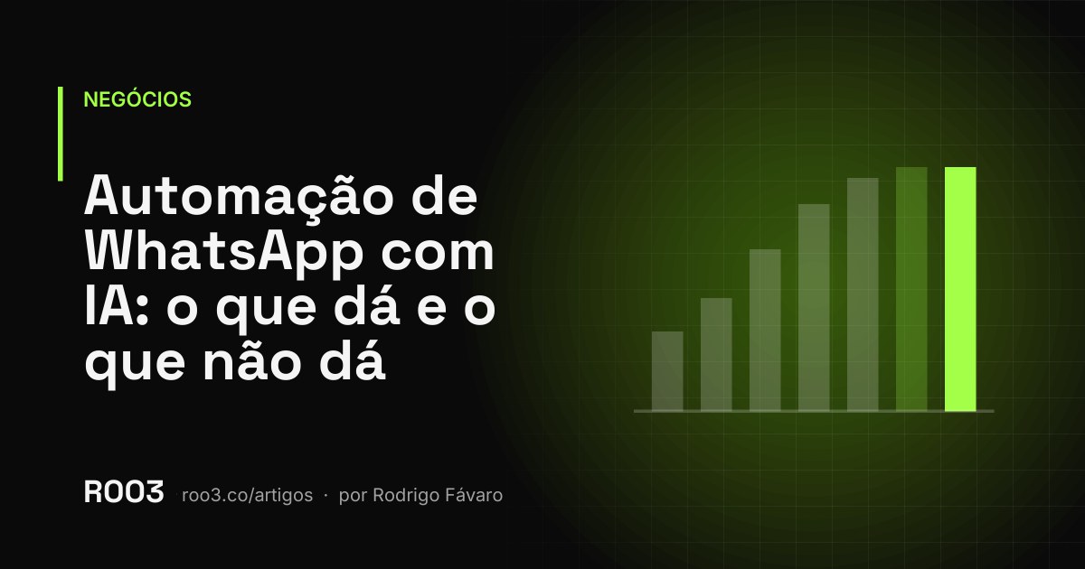 Ilustração abstrata de uma conversa de mensagens com marcadores de custo por balão, em verde neon sobre fundo preto.