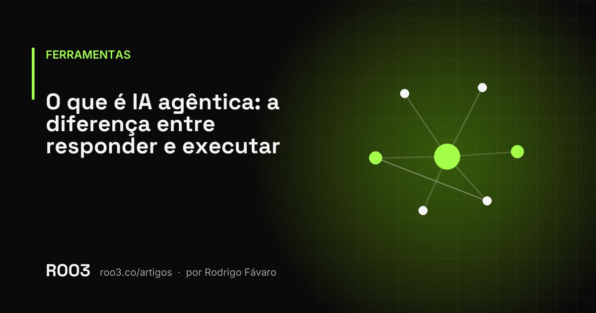 Ilustração abstrata de um ciclo fechado com etapas de ação e observação, destacado em verde neon sobre fundo preto.